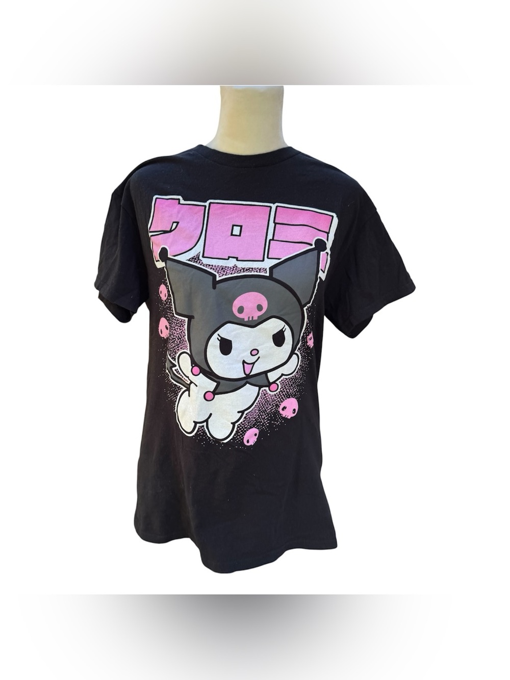 Sanrio Kawaii Cute Kuromi Black Alternative Graphic Tee Tshirt Unisex Small